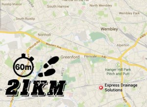 Distance by foot in an hour